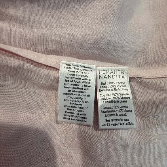 Hemant & Nandita Suki Plunging Mini Dress Size Medium - Picture 12 of 12